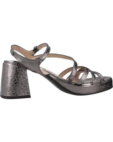 WONDERS SANDALI 1000148952 MODELLO G6821 CON TACCO LARGO DA DONNA PLOMO