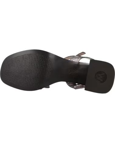 WONDERS SANDALI 1000148952 MODELLO G6821 CON TACCO LARGO DA DONNA PLOMO