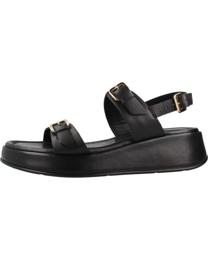 SANDALI WONDERS YUNA 57 CON FIBBIE NERO NEGRO