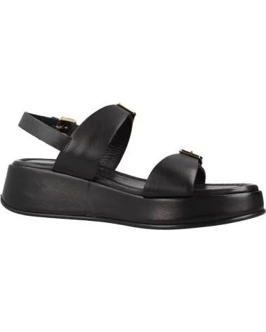 SANDALI WONDERS YUNA 57 CON FIBBIE NERO NEGRO