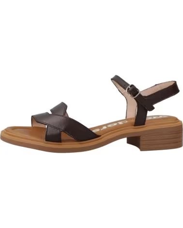 SANDALI WONDERS B-9610 IN PELLE DA DONNA IN MARRONE VARIOS COLORES