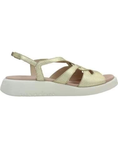 SANDALO WONDERS C-6550 PIATTAFORMA METALLIZZATO PLATEADO