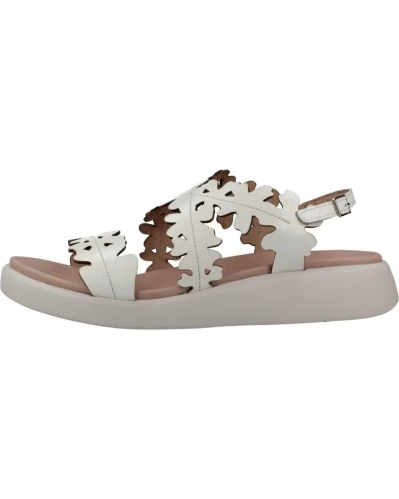 SANDALI WONDERS C-6551 CON CINTURINI TRAFORATI BLANCO