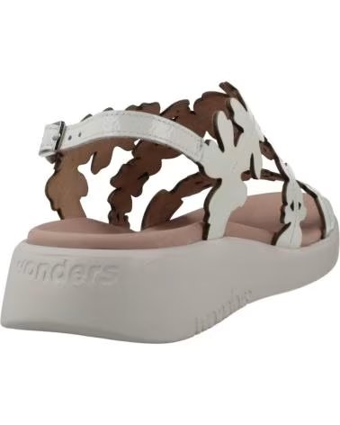 SANDALI WONDERS C-6551 CON CINTURINI TRAFORATI BLANCO