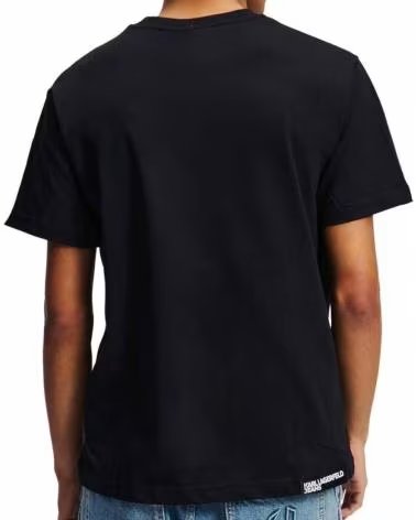 KARL LAGERFELD CAMISETA JEANS REG SS K LOGO BLACK