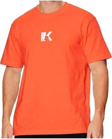 KARL LAGERFELD CAMISETA JEANS REG SS K LOGO NARANJA GRNDN