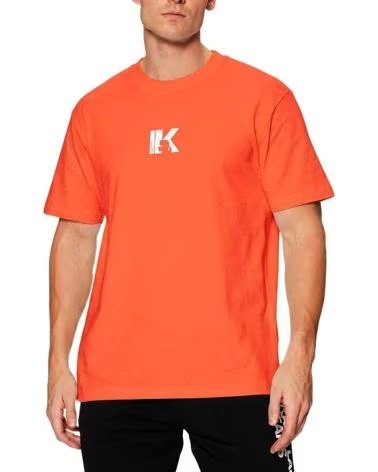 KARL LAGERFELD CAMISETA JEANS REG SS K LOGO NARANJA GRNDN
