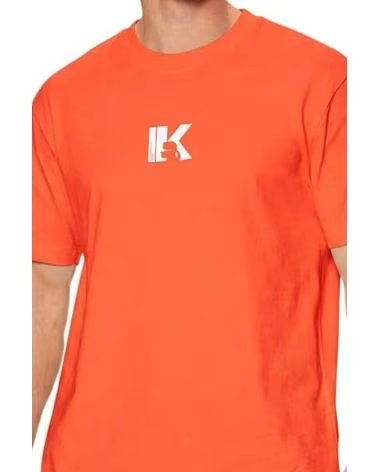 KARL LAGERFELD CAMISETA JEANS REG SS K LOGO NARANJA GRNDN