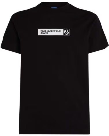 KARL LAGERFELD T-SHIRT SLIM FIT AVEC LOGO GRAPHIQUE BLACK