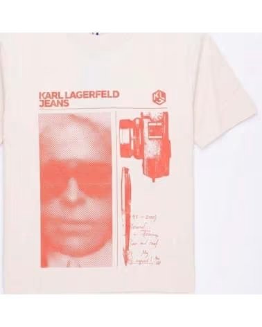 KARL LAGERFELD CAMISETA JEANS B2M17067 WHTGRY