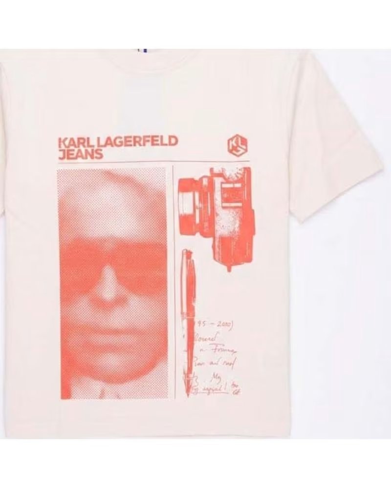 KARL LAGERFELD CAMISETA JEANS B2M17067 WHTGRY