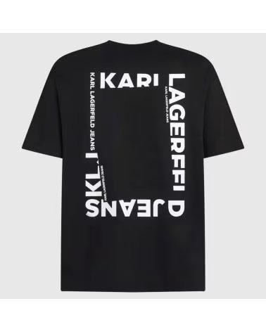 KARL LAGERFELD CAMISETA JEANS REG BACK FRAME NEGRO BLACK
