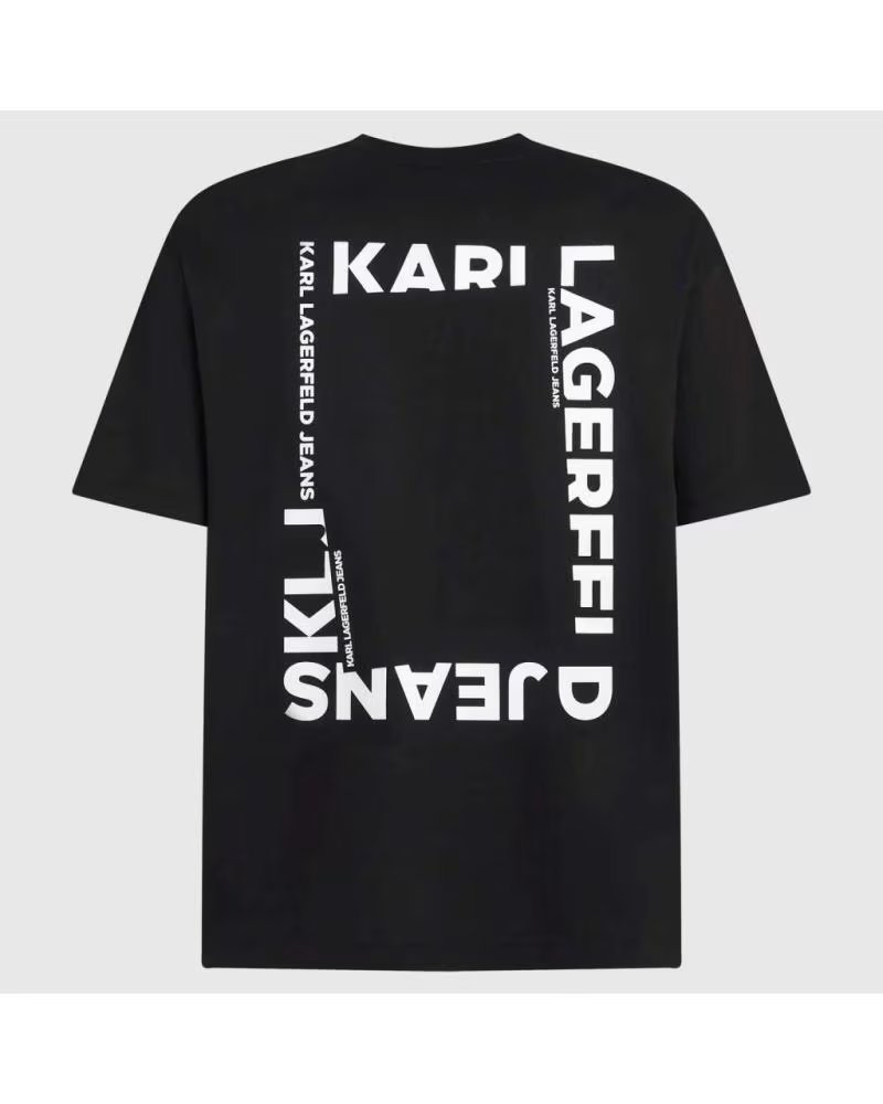 KARL LAGERFELD CAMISETA JEANS REG BACK FRAME NEGRO BLACK