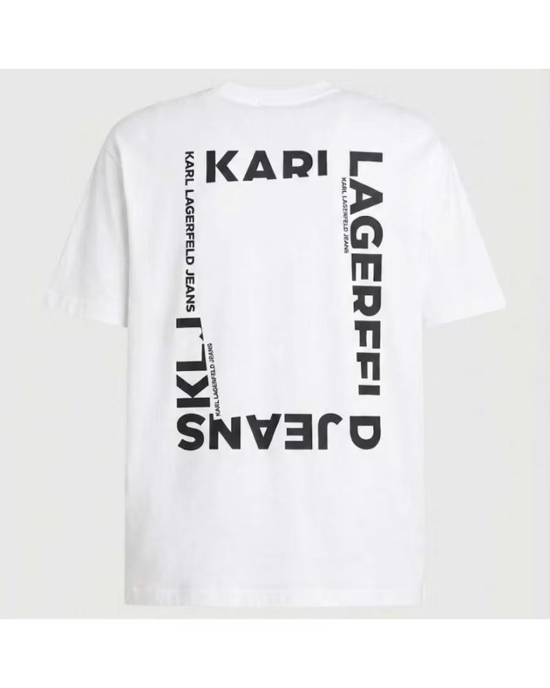 KARL LAGERFELD CAMISETA JEANS REG BACK FRAME WHITE