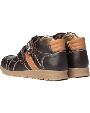 Botines de Niña y Niño ANGELITOS BOTA SPORT PIEL 780 CHOCOLATE