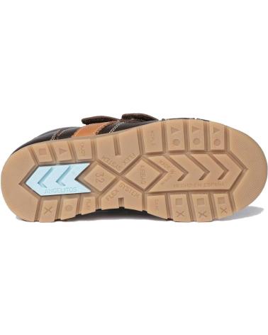 Botines de Niña y Niño ANGELITOS BOTA SPORT PIEL 780 CHOCOLATE
