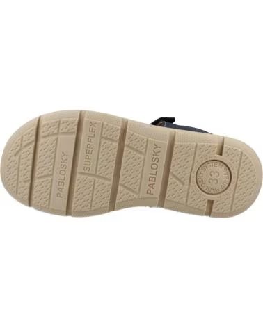 PABLOSKY Sandalias Jabato en nobuck tech marino para ninos NOBUCK TECH MARINO