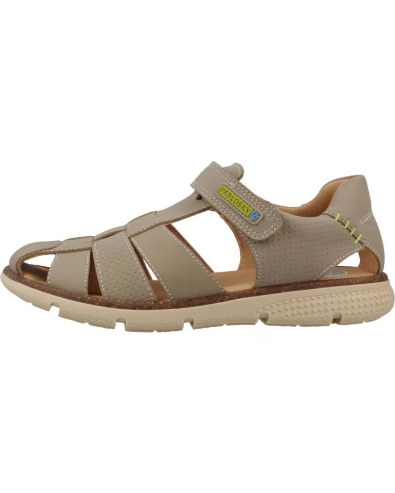 PABLOSKY SANDALIAS NINO MODELO 520834P COLOR BEIS PIEDRA