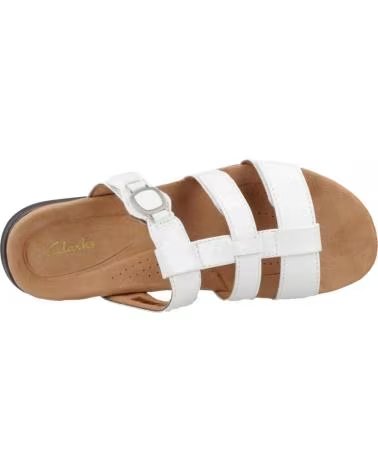 CLARKS WOMEN´S SANDALS 26185967C COLOR WHITE