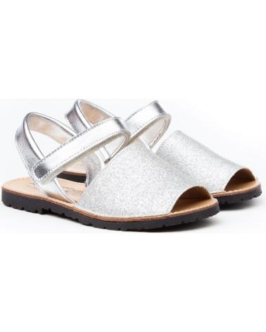 Sandalias de Niña ANGELITOS AVARCA PIEL 208 PLATA