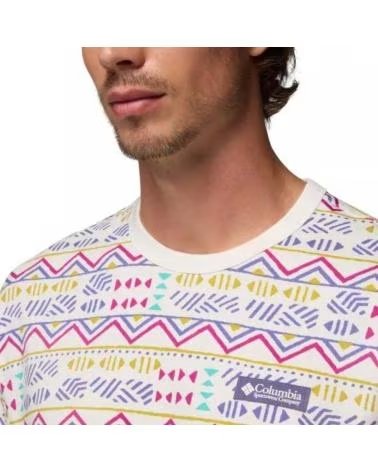 COLUMBIA T-SHIRT HEAVYWEIGHT STAMPATA MULTICOLORE 126