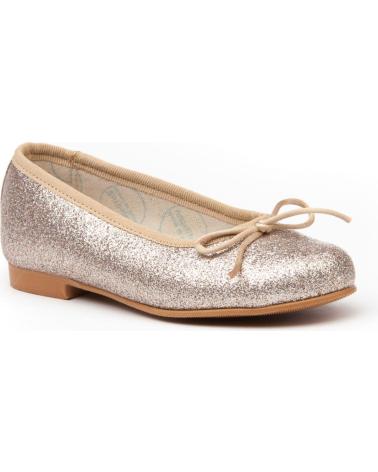 Zapatos de Niña ANGELITOS BAILARINA PIEL 1560 PLATINO