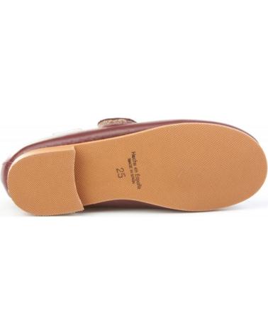 Ballerines pour Fille ANGELITOS ZAPATO FRANCESITAS PIEL 1512 BURDEOS