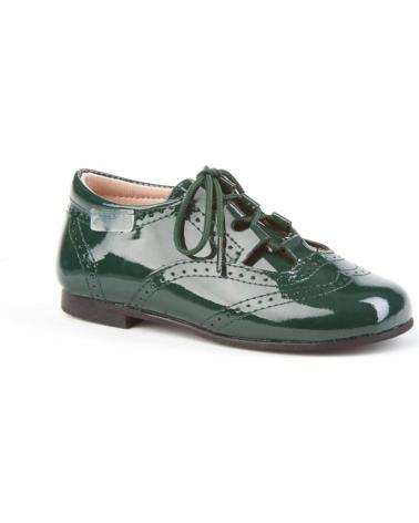 Zapatos de Niña y Niño ANGELITOS ZAPATO INGLESITAS PIEL 1505 VERDE