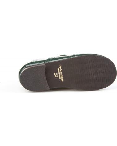 Zapatos de Niña y Niño ANGELITOS ZAPATO INGLESITAS PIEL 1505 VERDE