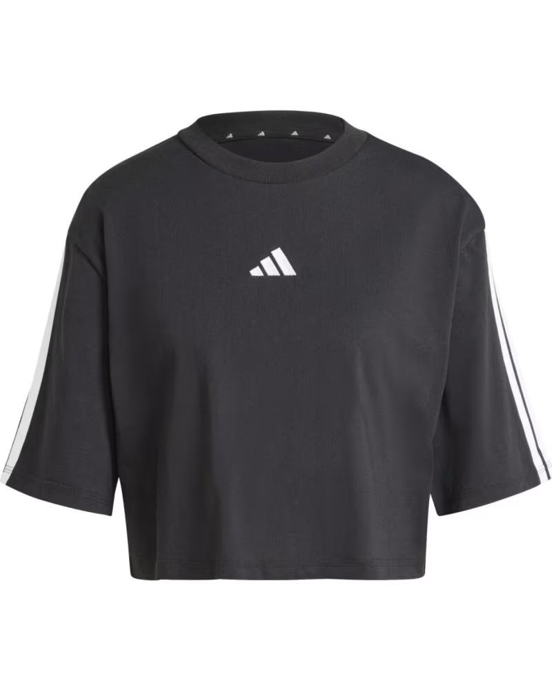 ADIDAS CAMISETA FEMININA JD4998, CORTE CROPPED, PRETA NEGRO