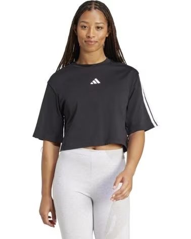 ADIDAS CAMISETA FEMININA JD4998, CORTE CROPPED, PRETA NEGRO