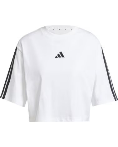 CAMISETA CURTA ADIDAS COM LISTRAS LATERAIS BLANCO