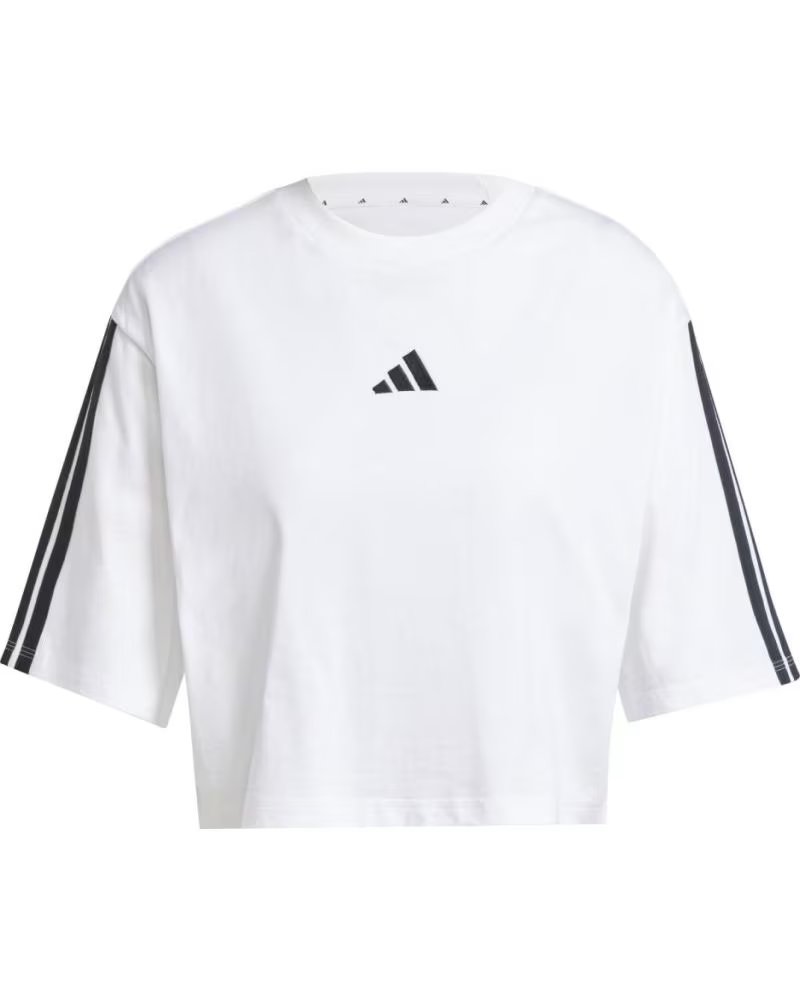 CAMISETA CURTA ADIDAS COM LISTRAS LATERAIS BLANCO