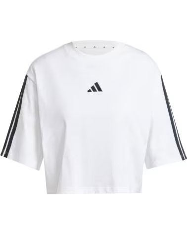 CAMISETA CURTA ADIDAS COM LISTRAS LATERAIS BLANCO
