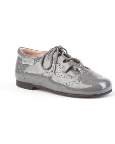 Scarpe per Bambina ANGELITOS ZAPATO INGLESITAS PIEL 1505 GRIS
