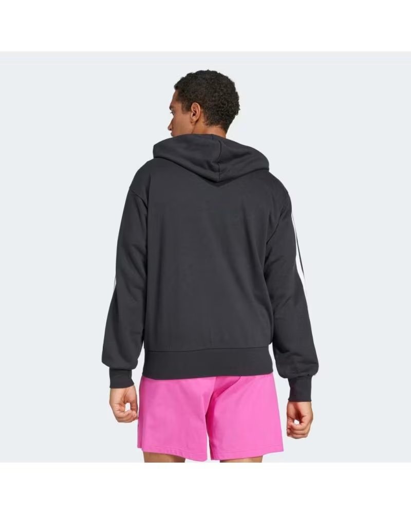ADIDAS FELPA CON CAPPUCCIO FT FZ HD DA UOMO NERA BLKWHT
