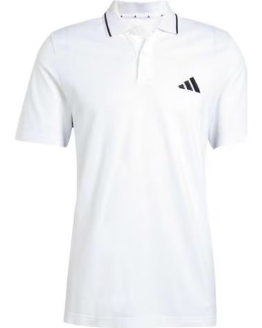 ADIDAS POLO UOMO M 3S PQ PS BIANCO WHTBLK