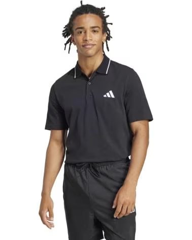 ADIDAS POLO M 3S PQ PS BLKWHT