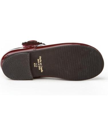 Scarpe per Bambina ANGELITOS ZAPATO MERCEDITAS PIEL 1502 BURDEOS