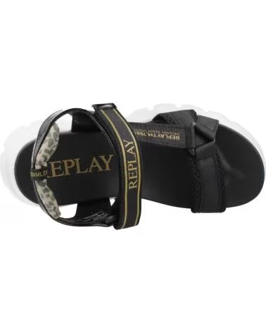 REPLAY JUYCE JR SANDALEN MIT PLATEAU BLKGLD