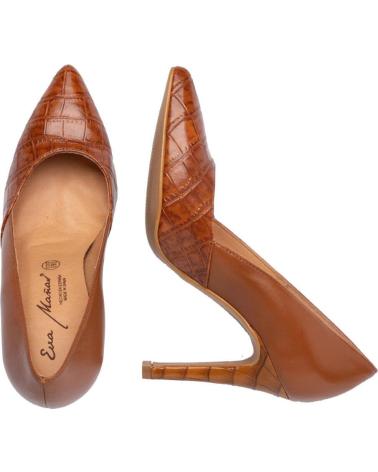 Zapatos de tacón de Mujer EVA MAÑAS SALON FIESTA ESCAMAS PIEL 1490 VISON