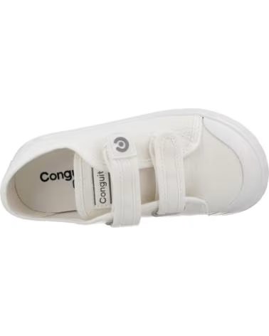 CONGUITOS ZAPATILLAS NINO MODELO CANVAS CASUAL SHOE COLOR BLANCO WHITE