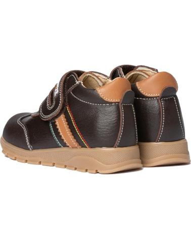 Botines de Niña y Niño ANGELITOS BOTA SPORT PIEL 720 CHOCOLATE