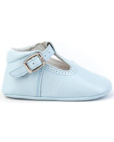 Sapatos de Menina e Menino ANGELITOS ZAPATO PATUCO PIEL 247 CELESTE