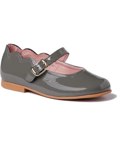 Ballerines pour Fille ANGELITOS FRANCESITA PIEL 1100 GRIS