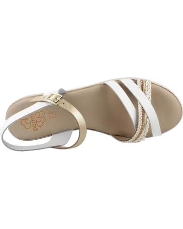 PORRONET 3278P FLACHE SANDALEN MIT GEKREUZTEN RIEMEN BLANCO