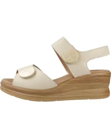 SANDALES COMPENSÉES PITILLOS 080-11054 POUR FEMME EN BEIGE
