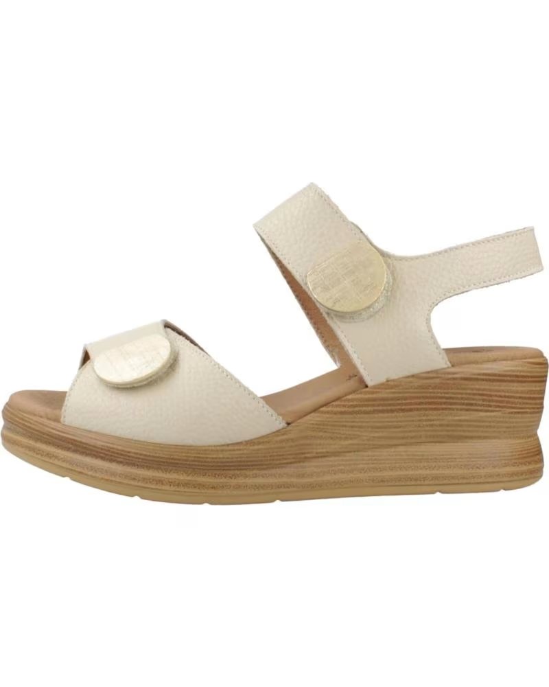 SANDALES COMPENSÉES PITILLOS 080-11054 POUR FEMME EN BEIGE