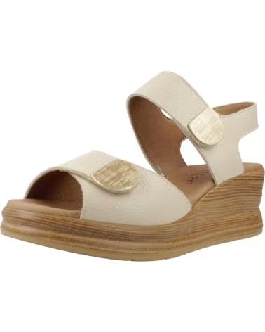 SANDALES COMPENSÉES PITILLOS 080-11054 POUR FEMME EN BEIGE
