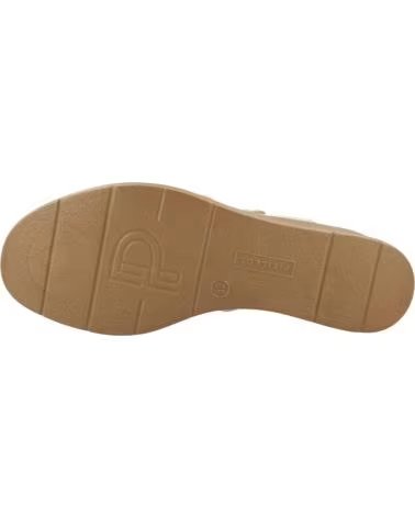SANDALES COMPENSÉES PITILLOS 080-11054 POUR FEMME EN BEIGE